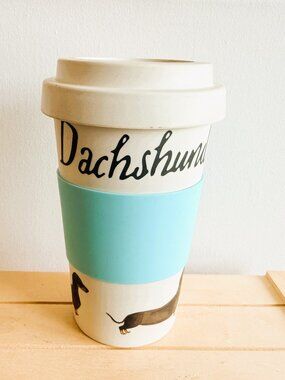 Milly Green Dachshund Travel Cup